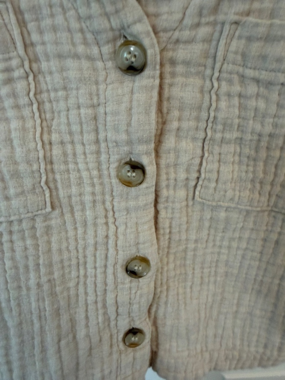 Madewell Lightspun Cardigan Top in Oatmeal Melange Size Small - Picture 5 of 15